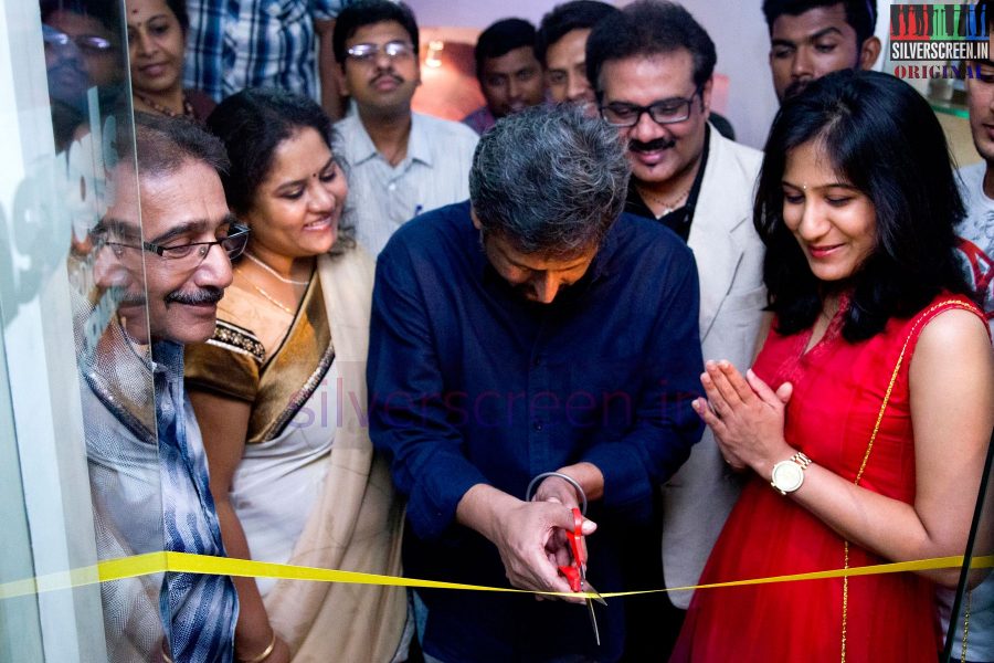 Director Dharani and Shweta Mohan at the Tony and Guy Essentuals Launch in Ashok Nagar