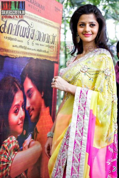 Actress Vedhika at the Kaaviya Thalaivan Press Meet HQ Photos (Photo:Joshi Daniel)