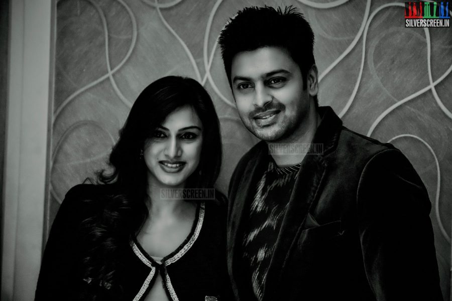 Actor Srikanth and wife Vandana at the Toni and Guy Essensuals Launch in Valasaravakkam