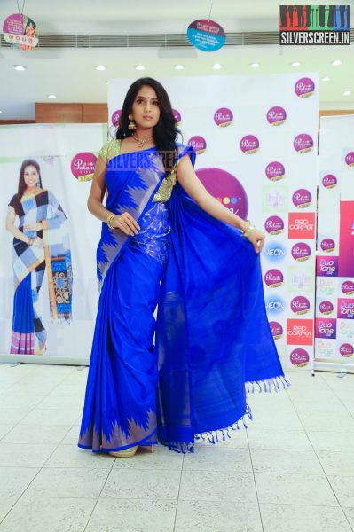 Actress Sakshi Agarwal Unveiling Palam Silks Deepawali Collections