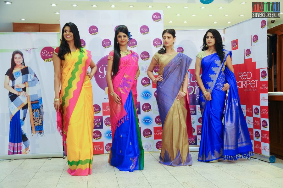 Actress Sakshi Agarwal Unveiling Palam Silks Deepawali Collections