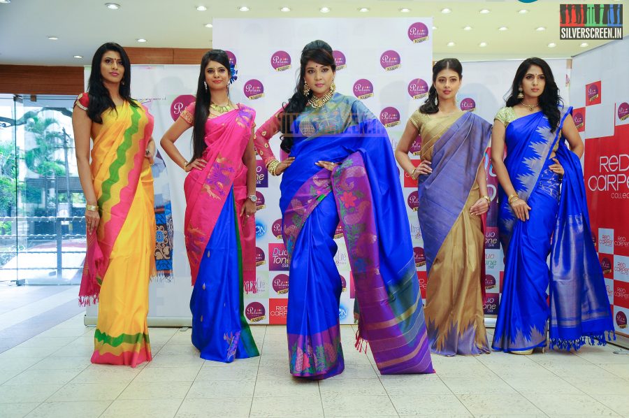 Actress Sakshi Agarwal Unveiling Palam Silks Deepawali Collections