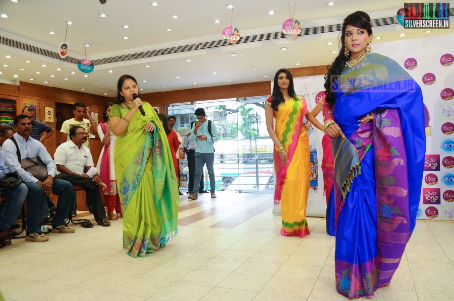 Actress Sakshi Agarwal Unveiling Palam Silks Deepawali Collections