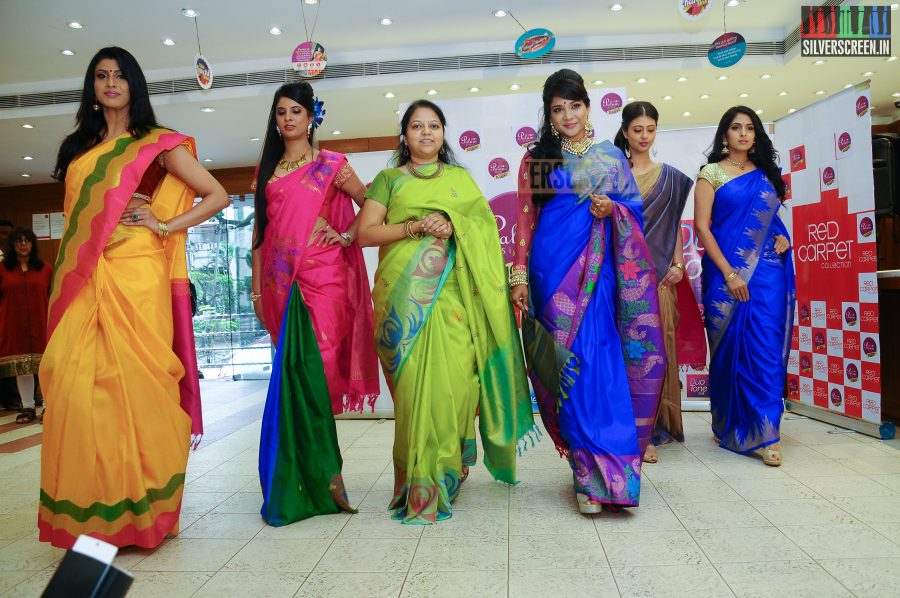 Actress Sakshi Agarwal Unveiling Palam Silks Deepawali Collections