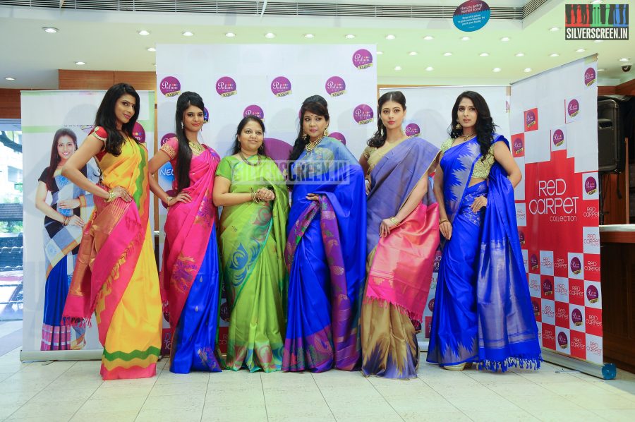 Actress Sakshi Agarwal Unveiling Palam Silks Deepawali Collections