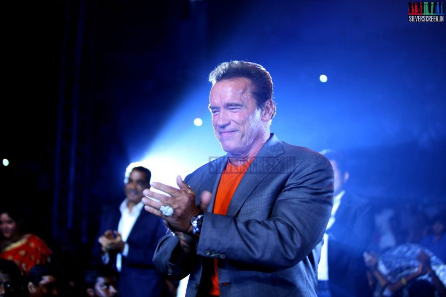 Arnold Schwarzenegger at the I aka Ai Movie Audio Launch Stills