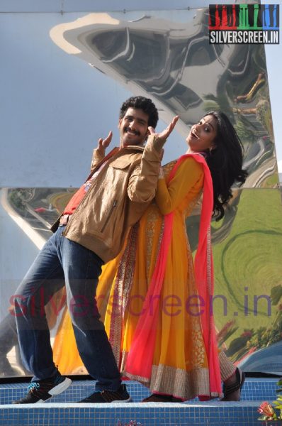 Actress Dimple Chopade and Actor Gajesh (Or Grandson of Nagesh) in Kalkandu Movie Stills