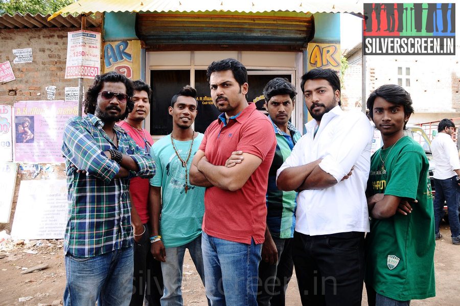 Actor Karthi and Catherine Tresa in Madras Movie Stills