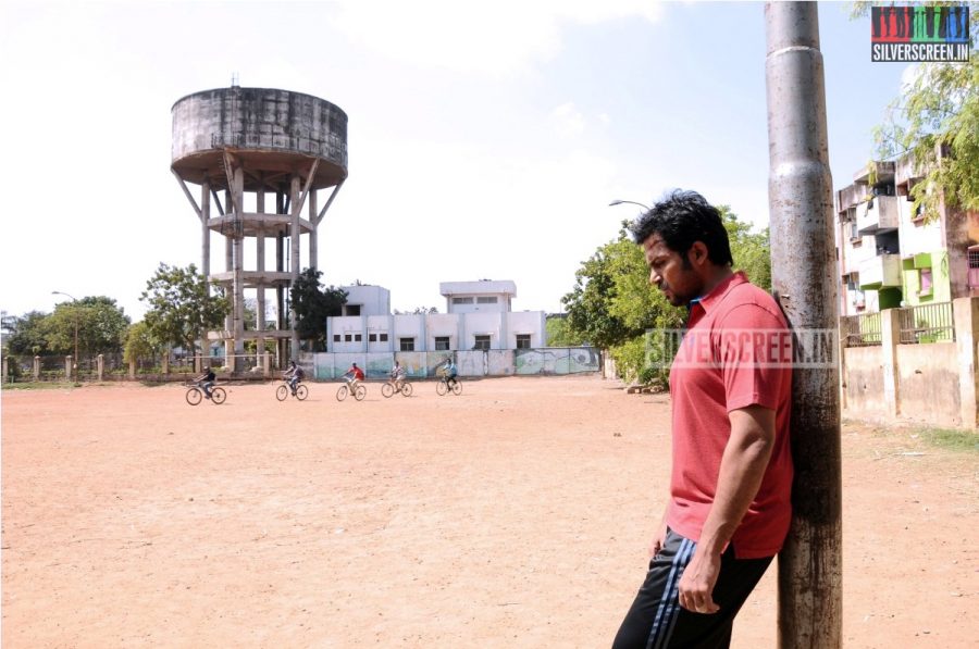 Actor Karthi and Catherine Tresa in Madras Movie Stills