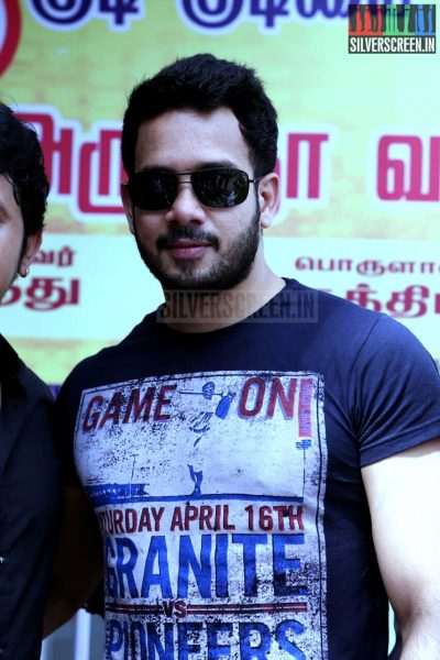 Actor Bharath at the Pokkiri Mannan Movie Audio Launch