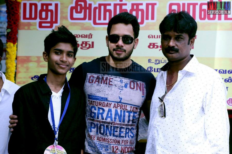 Actor Bharath at the Pokkiri Mannan Movie Audio Launch