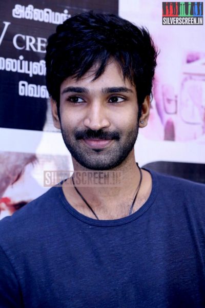 Actor Aadhi at the Thilagar Audio Launch