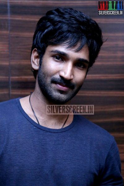 Actor Aadhi at the Thilagar Audio Launch
