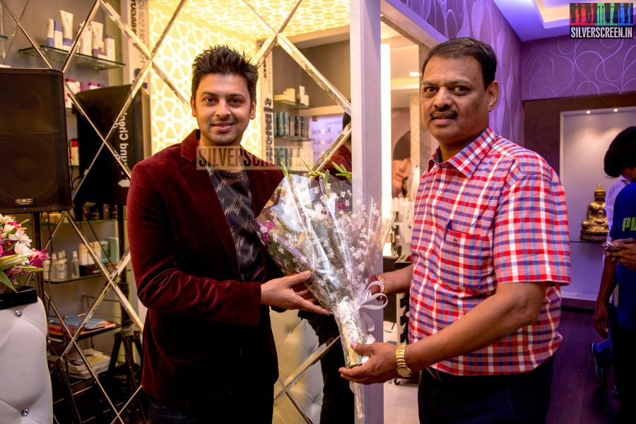 Actor Srikanth at the Toni and Guy Essensuals Launch in Valasaravakkam