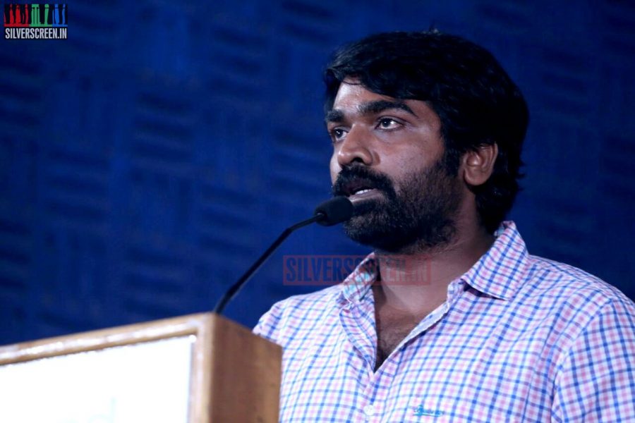 Actor Vijay Sethupathi at the Vanmam Press Meet