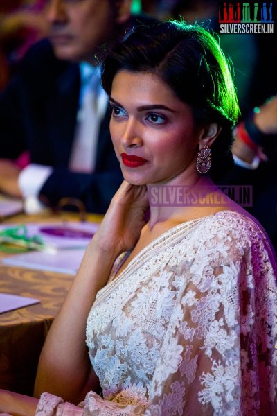 Actress Deepika Padukone Solo Photos from the Happy New Year Promo in Chennai