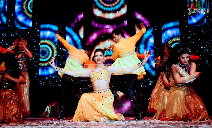 Actress Deepika Padukone in Happy New Year Slam Finale in London Stills