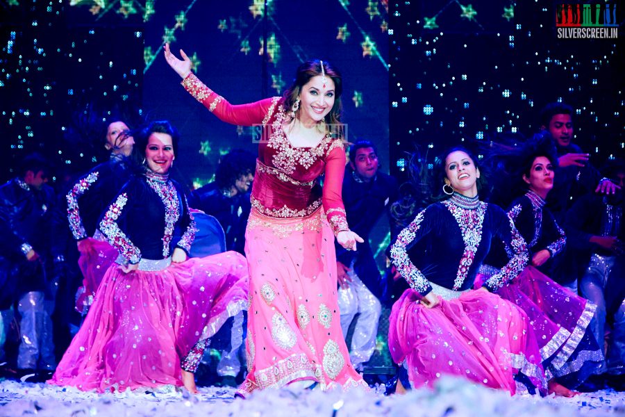 Actress Madhuri Dixit in Happy New Year Slam Finale in London Stills
