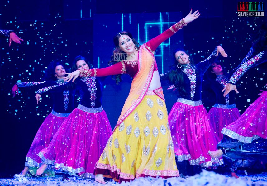 Actress Madhuri Dixit in Happy New Year Slam Finale in London Stills