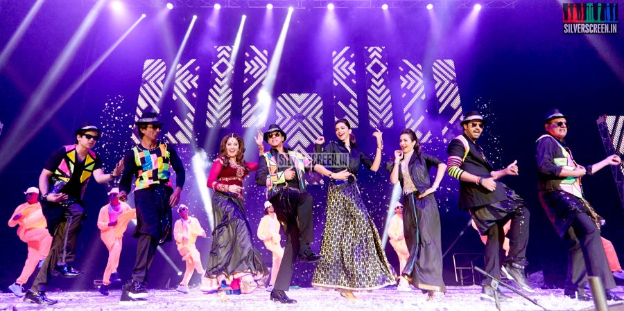 Actor Abhishek Bachchan, Sonu Sood, Boman Irani, Shahrukh Khan and Sonu Sood in Happy New Year Slam Finale in London Stills
