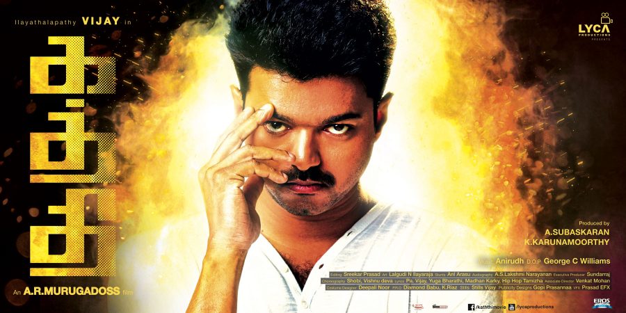 Actor Vijay in Kaththi Movie Posters