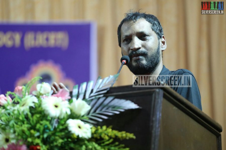 Lyricist Na Muthukumar at Poojai Press Meet Event