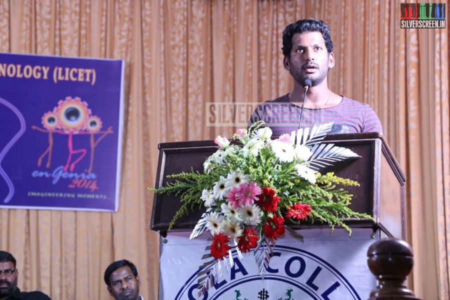 Actor Vishal at Poojai Press Meet Event