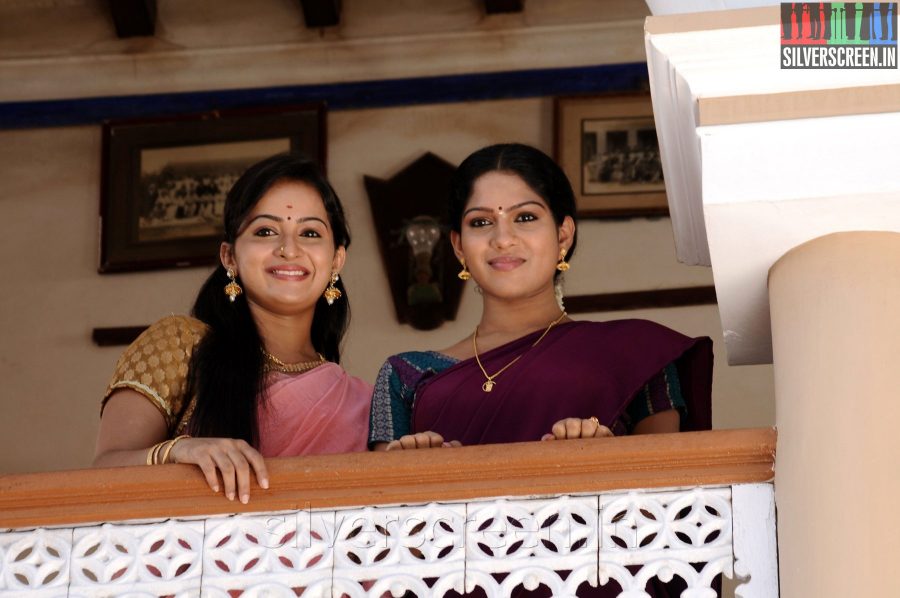 Actress Anusha and Swasika in the Appuchi Gramam Movie Stills