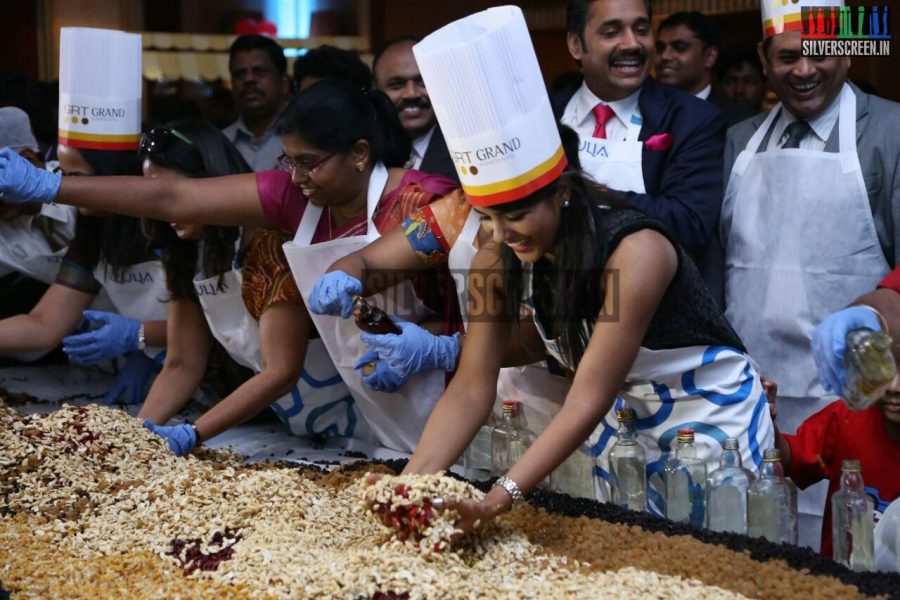 Thirudan Police Team at Cake Mixing Event