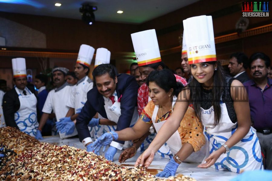 Thirudan Police Team at Cake Mixing Event