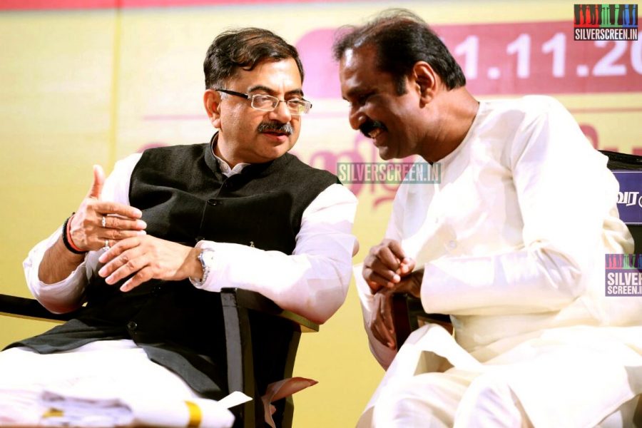 Vairamuthu Felicitates MP Tarun Vijay