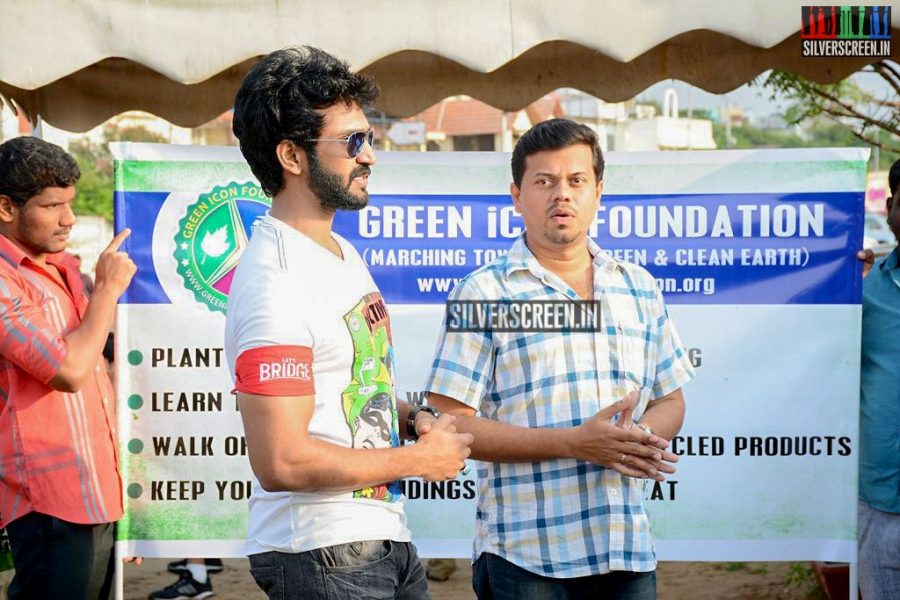 Actor Aadhi Joins Clean India Campaign Photos