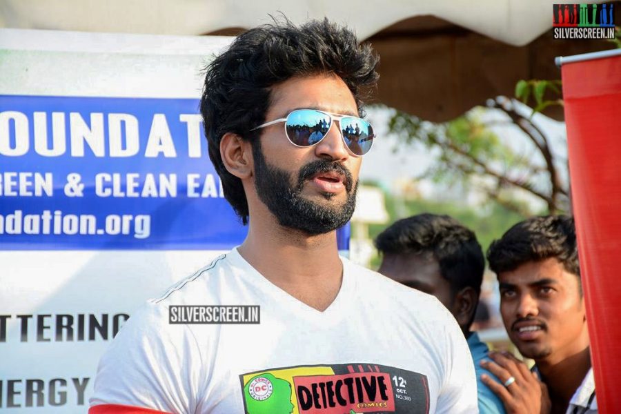 Actor Aadhi Joins Clean India Campaign Photos