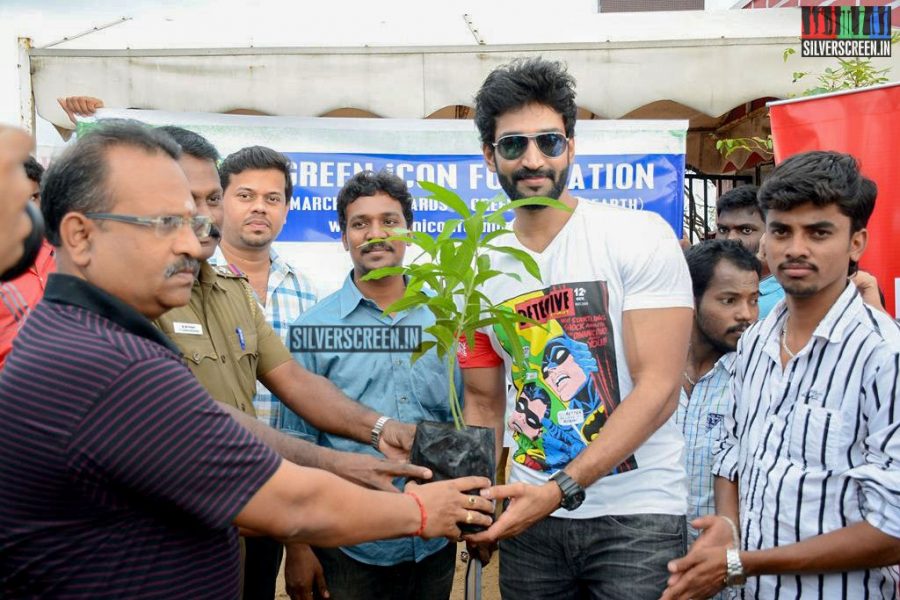 Actor Aadhi Joins Clean India Campaign Photos