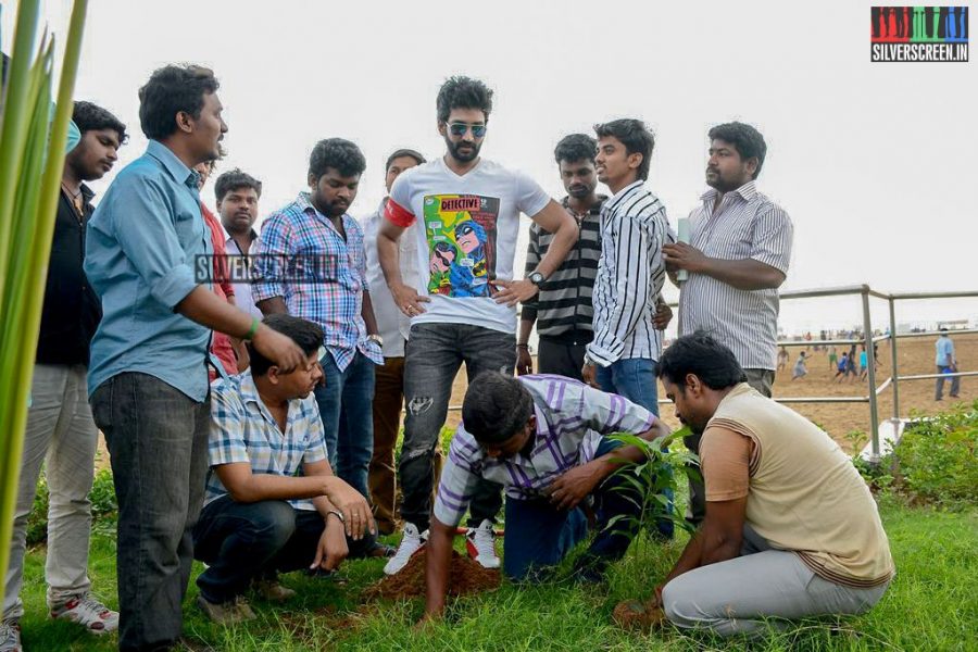 Actor Aadhi Joins Clean India Campaign Photos