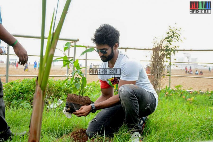 Actor Aadhi Joins Clean India Campaign Photos