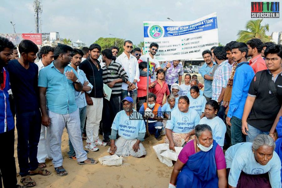 Actor Aadhi Joins Clean India Campaign Photos