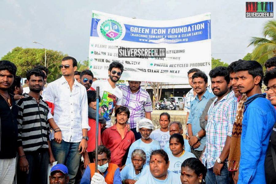 Actor Aadhi Joins Clean India Campaign Photos