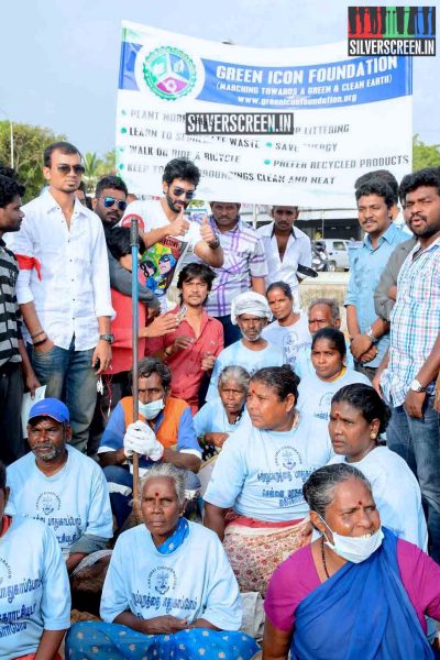 Actor Aadhi Joins Clean India Campaign Photos