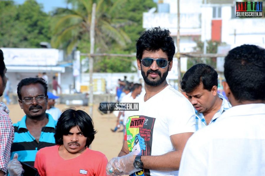 Actor Aadhi Joins Clean India Campaign Photos