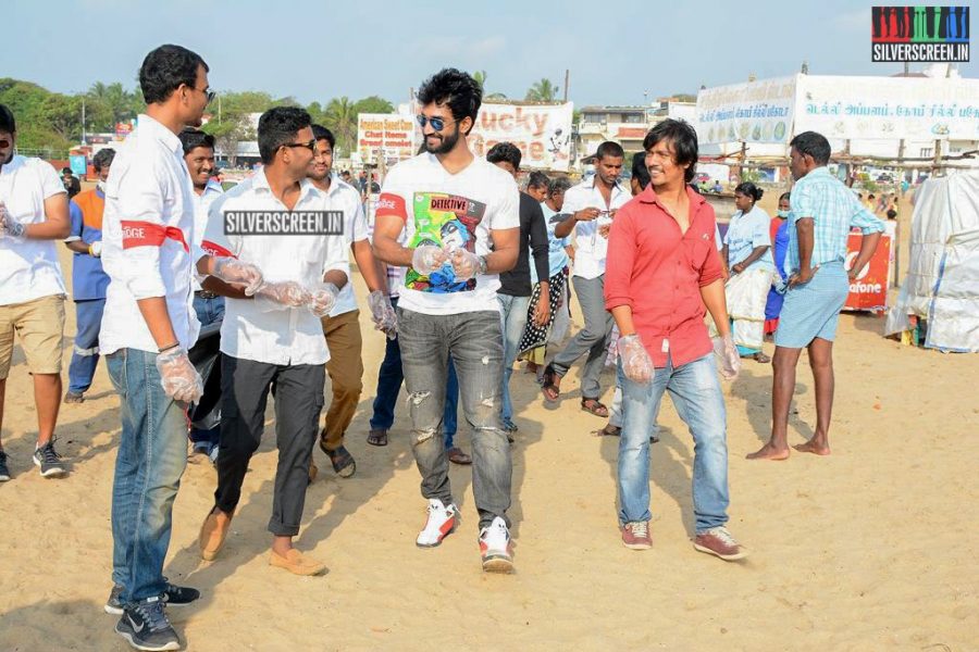 Actor Aadhi Joins Clean India Campaign Photos