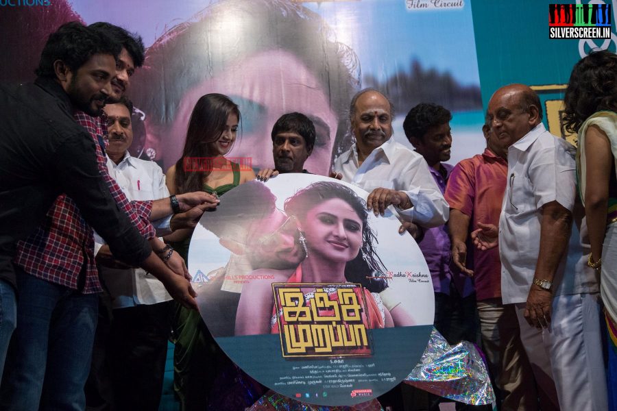 Actress Sony Charishta and Actor Sree Balaji at Inji Murappa Audio Launch