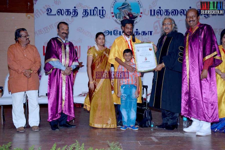 Lyricist Na Muthukumar Conferred With Doctorate Stills