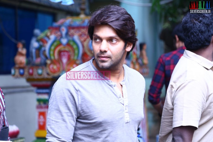 Actor Arya at Meaghamann Success Meet