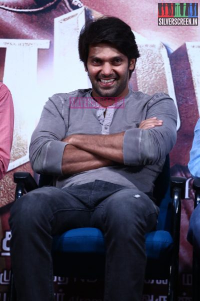 Actor Arya at Meaghamann Success Meet