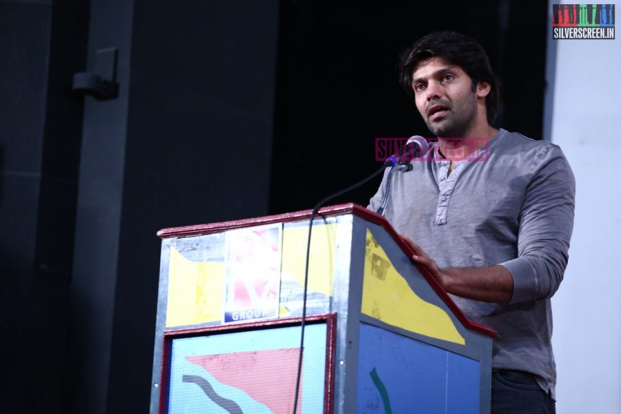 Actor Arya at Meaghamann Success Meet