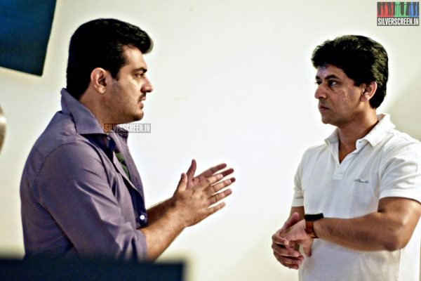 G Venket Ram with actor Ajith Kumar