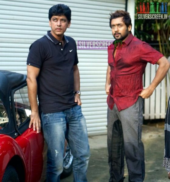 G Venket Ram with actor Suriya