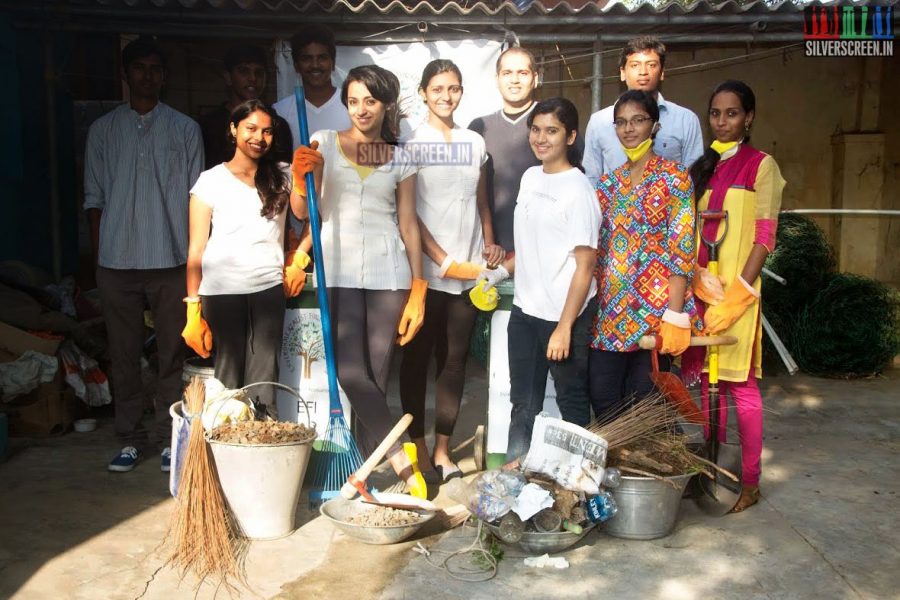 Actress Trisha Volunteers for Swachh Bharat Stills