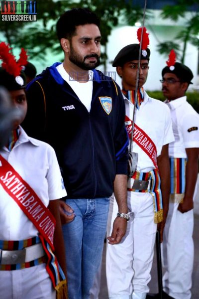 Actor Abhishek Bachchan at Sathyabama University